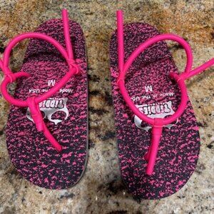 Tiddies Women's Flip Flops - Hot Pink - size M